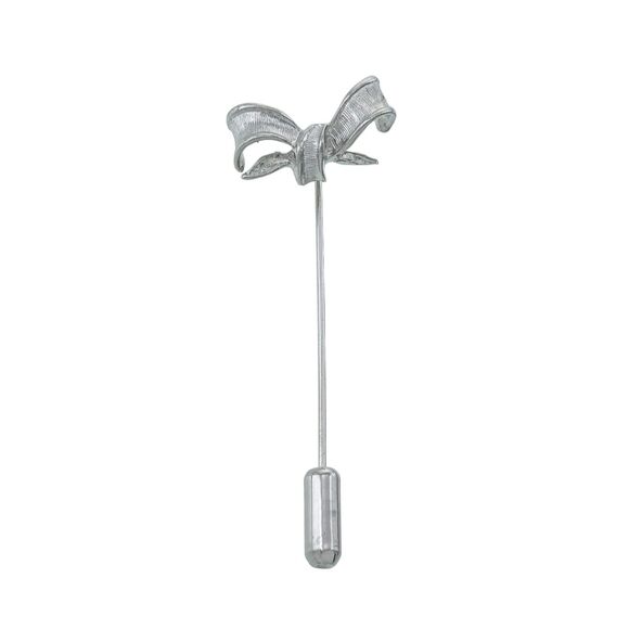 Vintage Danecraft Sterling Silver 925 Bow Stick Pin Brooch - Picture 1 of 6